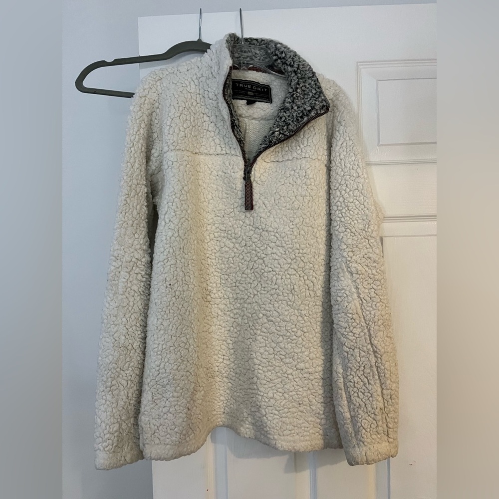 True grit pullover Sherpa